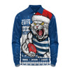 Geelong Cats Long Sleeve Polo Shirt Merry Christmas Down Under Footy Power Style