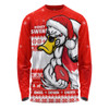 Sydney Swans Long Sleeve T-shirt Merry Christmas Down Under Footy Power Style