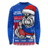 Western Bulldogs Long Sleeve T-shirt Merry Christmas Down Under Footy Power Style