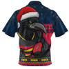 Adelaide Crows Zip Polo Shirt Merry Christmas Down Under Footy Power Style