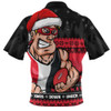 St Kilda Zip Polo Shirt Merry Christmas Down Under Footy Power Style