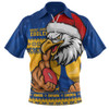 West Coast Eagles Zip Polo Shirt Merry Christmas Down Under Footy Power Style West Coast Eagles Zip Polo Shirt Merry Christmas Down Under Footy Power Style
