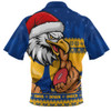 West Coast Eagles Zip Polo Shirt Merry Christmas Down Under Footy Power Style West Coast Eagles Zip Polo Shirt Merry Christmas Down Under Footy Power Style