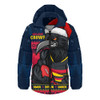 Adelaide Crows Hooded Padded Jacket Merry Christmas Down Under Footy Power Style