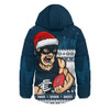 Carlton Hooded Padded Jacket Merry Christmas Down Under Footy Power Style