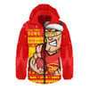 Gold Coast SUNS Hooded Padded Jacket Merry Christmas Down Under Footy Power Style