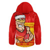 Gold Coast SUNS Hooded Padded Jacket Merry Christmas Down Under Footy Power Style