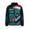 Port Adelaide Padded Jacket Merry Christmas Down Under Footy Power Style Port Adelaide Padded Jacket Merry Christmas Down Under Footy Power Style