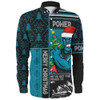 Port Adelaide Long Sleeve Shirt Merry Christmas Knit Style Festive Spirit