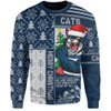 Geelong Cats Sweatshirt Merry Christmas Knit Style Festive Spirit Geelong Cats Sweatshirt Merry Christmas Knit Style Festive Spirit