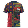 Adelaide Crows T-Shirt Merry Christmas Knit Style Festive Spirit