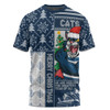 Geelong Cats T-Shirt Merry Christmas Knit Style Festive Spirit