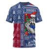 Western Bulldogs T-Shirt Merry Christmas Knit Style Festive Spirit
