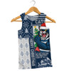 Geelong Cats Men Singlet Merry Christmas Knit Style Festive Spirit