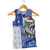 North Melbourne Men Singlet Merry Christmas Knit Style Festive Spirit