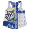 North Melbourne Women Racerback Singlet Merry Christmas Knit Style Festive Spirit