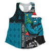 Port Adelaide Women Racerback Singlet Merry Christmas Knit Style Festive Spirit