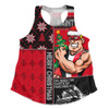 St Kilda Women Racerback Singlet Merry Christmas Knit Style Festive Spirit