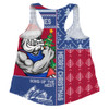 Western Bulldogs Women Racerback Singlet Merry Christmas Knit Style Festive Spirit