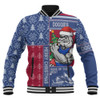 Western Bulldogs Baseball Jacket Merry Christmas Knit Style Festive Spirit