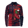 Melbourne Long Sleeve Polo Shirt Merry Christmas Knit Style Festive Spirit