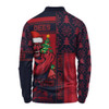 Melbourne Long Sleeve Polo Shirt Merry Christmas Knit Style Festive Spirit