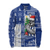 North Melbourne Long Sleeve Polo Shirt Merry Christmas Knit Style Festive Spirit