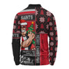 St Kilda Long Sleeve Polo Shirt Merry Christmas Knit Style Festive Spirit