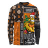 GWS GIANTS Long Sleeve T-shirt Merry Christmas Knit Style Festive Spirit
