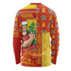 Gold Coast SUNS Long Sleeve T-shirt Merry Christmas Knit Style Festive Spirit