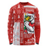 Sydney Swans Long Sleeve T-shirt Merry Christmas Knit Style Festive Spirit