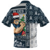 Carlton Zip Polo Shirt Merry Christmas Knit Style Festive Spirit