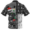 Collingwood Zip Polo Shirt Merry Christmas Knit Style Festive Spirit