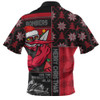 Essendon Zip Polo Shirt Merry Christmas Knit Style Festive Spirit