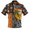 GWS GIANTS Zip Polo Shirt Merry Christmas Knit Style Festive Spirit