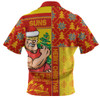 Gold Coast SUNS Zip Polo Shirt Merry Christmas Knit Style Festive Spirit