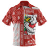 Sydney Swans Zip Polo Shirt Merry Christmas Knit Style Festive Spirit