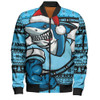 Cronulla-Sutherland Sharks Bomber Jacket Ugly Knit Style For Christmas Game Fans Cronulla-Sutherland Sharks Bomber Jacket Ugly Knit Style For Christmas Game Fans
