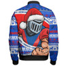 Newcastle Knights Bomber Jacket Ugly Knit Style For Christmas Game Fans