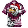 Manly Warringah Sea Eagles Hawaiian Shirt Ugly Knit Style For Christmas Game Fans