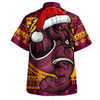 Brisbane Broncos Hawaiian Shirt Ugly Knit Style For Christmas Game Fans Brisbane Broncos Hawaiian Shirt Ugly Knit Style For Christmas Game Fans