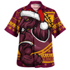 Brisbane Broncos Hawaiian Shirt Ugly Knit Style For Christmas Game Fans Brisbane Broncos Hawaiian Shirt Ugly Knit Style For Christmas Game Fans
