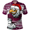 Manly Warringah Sea Eagles Polo Shirt Ugly Knit Style For Christmas Game Fans