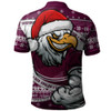 Manly Warringah Sea Eagles Polo Shirt Ugly Knit Style For Christmas Game Fans