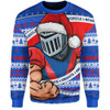 Newcastle Knights Sweatshirt Ugly Knit Style For Christmas Game Fans