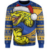 Parramatta Eels Sweatshirt Ugly Knit Style For Christmas Game Fans