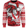 St. George Illawarra Dragons Sweatshirt Ugly Knit Style For Christmas Game Fans