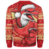 Redcliffe Dolphins Sweatshirt Ugly Knit Style For Christmas Game Fans Redcliffe Dolphins Sweatshirt Ugly Knit Style For Christmas Game Fans
