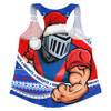 Newcastle Knights Women Racerback Singlet Ugly Knit Style For Christmas Game Fans