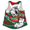 South Sydney Rabbitohs Women Racerback Singlet Ugly Knit Style For Christmas Game Fans